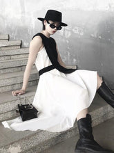 Vintage Split-joint Asymmetric False Two Dress